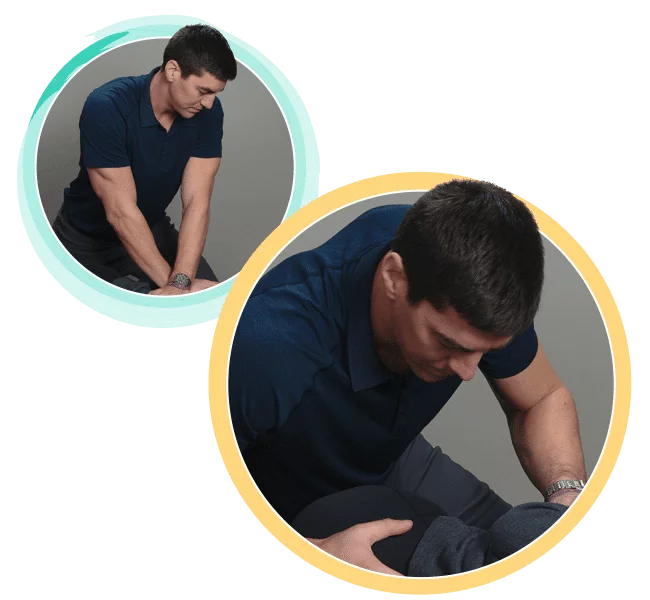 Chiropractor Marc Gusse Waterford Township MI Adjusting Patient