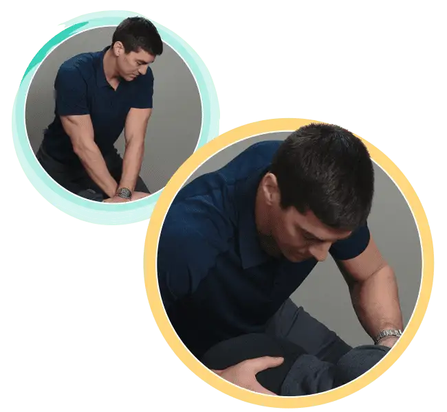 Chiropractor Marc Gusse Waterford Township MI Adjusting Patient